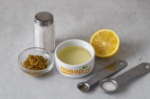 Соус для винегрета с горчицей