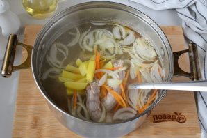 Суп из куриных шеек