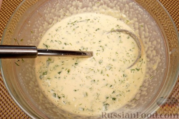 Тонкие картофельные блины с зеленью