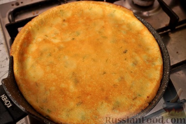 Тонкие картофельные блины с зеленью