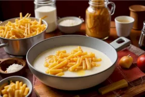 Молочный суп с макаронами