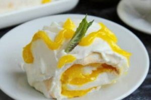 Меренговый рулет в домашних условиях
