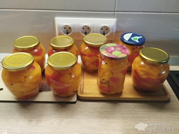 Рецепт: Перец болгарский маринованный - Вкусная заготовка на зиму!