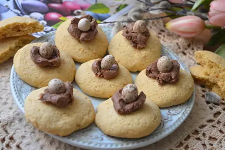 Пасхальные печенье с арахисовой пастой