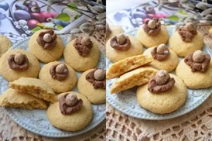 Пасхальные печенье с арахисовой пастой