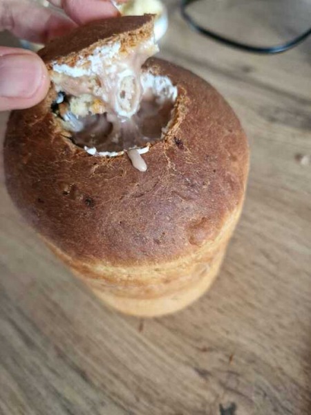 Сливочный кулич с начинкой
