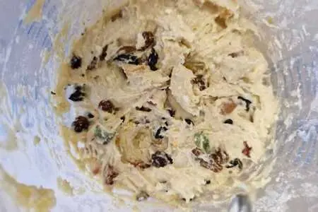 Творожный бездрожжевой кулич