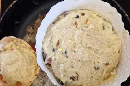 Творожный бездрожжевой кулич