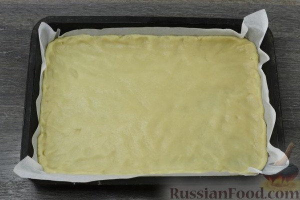 Постный тёртый пирог с малиной
