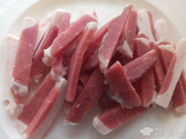 Рецепт: Черная рисовая лапша с уткой и овощами - На скорую руку