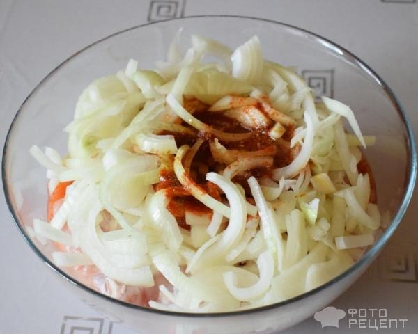 Рецепт: Шашлык в электрошашлычнице - из куриных окорочков в виноградном уксусе