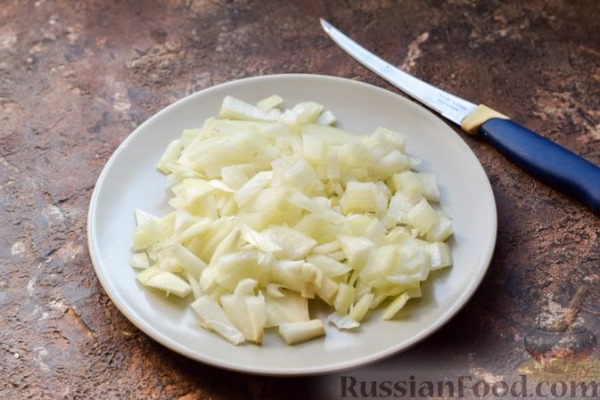 Творожный хлеб с жареным луком