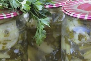 Салат из огурцов с луком и растительным маслом на зиму