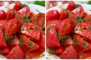 Потрясающий рецепт вкусных малосольных помидорчиков. Когда хочется подать к столу что-то домашнее, сезонное и необычное
