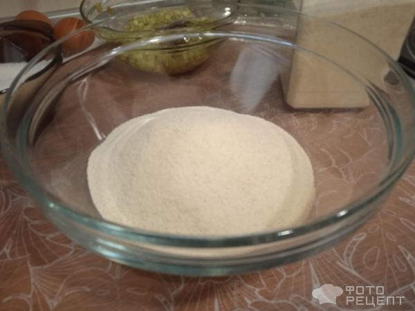 Рецепт: Сезонный пирог из ревеня - в стиле манника, вкусно по домашнему