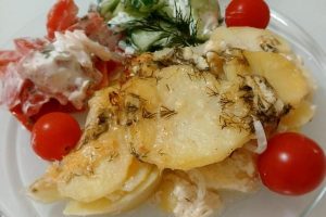 Рецепт: Гратен дофинуа – Королевская картофельная запеканка по-французски. Праздничное семейное блюдо выходного дня