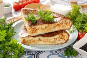 Шарлотка с капустой