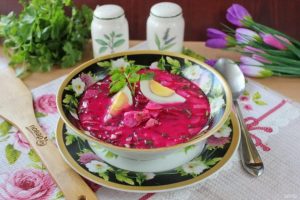 Холодный латышский суп