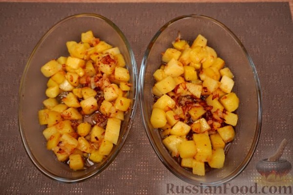 Омлет с картофелем, запечённый в духовке