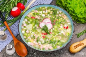 Окрошка с квасом