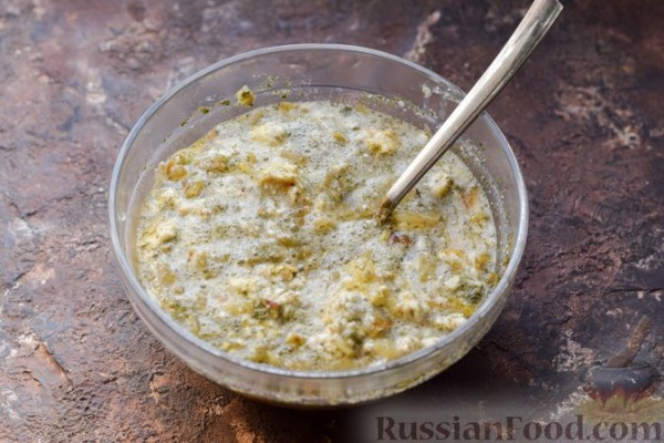 Творожный хлеб с жареным луком