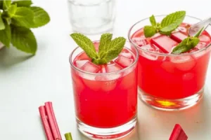 Компот из ревеня и мяты