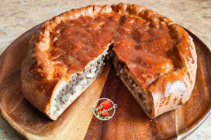 Пирог с мясом и яйцами по рецепту 1861 года