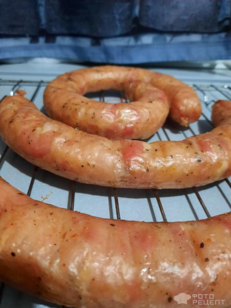 Рецепт: Колбаски куриные - В натуральной оболочке.