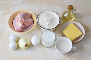 Блинчики с курицей и сыром