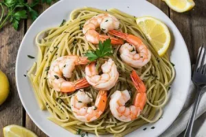 Паста с креветками