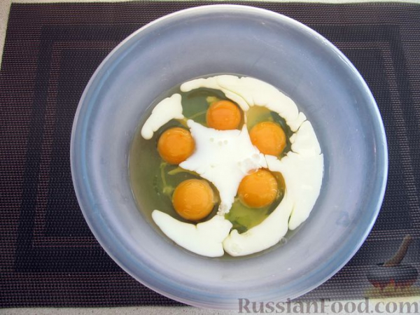 Запечённые кабачки в яично-молочной заливке, с сыром
