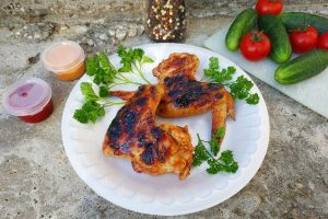 Куриные крылышки на мангале