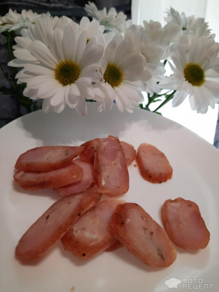 Рецепт: Колбаски куриные - В натуральной оболочке.