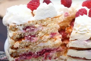 Торт «Молочная девочка» с малиной. Порадуй свои вкусовые рецепторы: легко и вкусно
