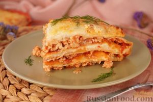 Лазанья из блинов