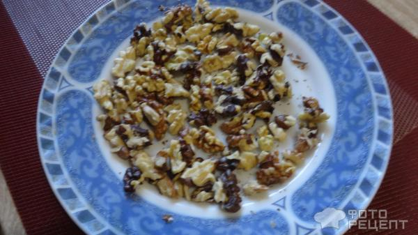 Рецепт: Насыпной творожный пирог с орехами - быстро , вкусно и много...