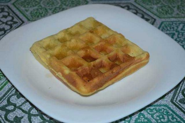 Вафли в вафельнице