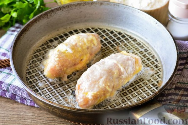 Свиные рулетики с черносливом и грецкими орехами