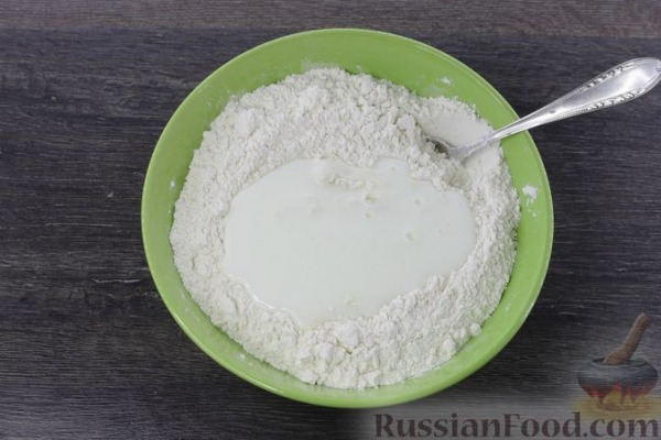 Хычины с сыром и зеленью